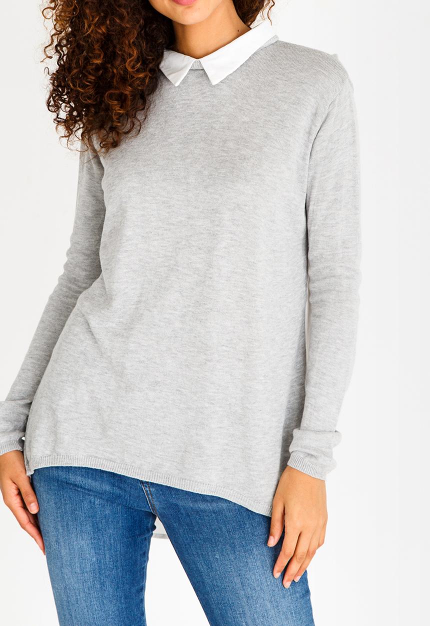 edit - Twofer T-shirt Grey Melange