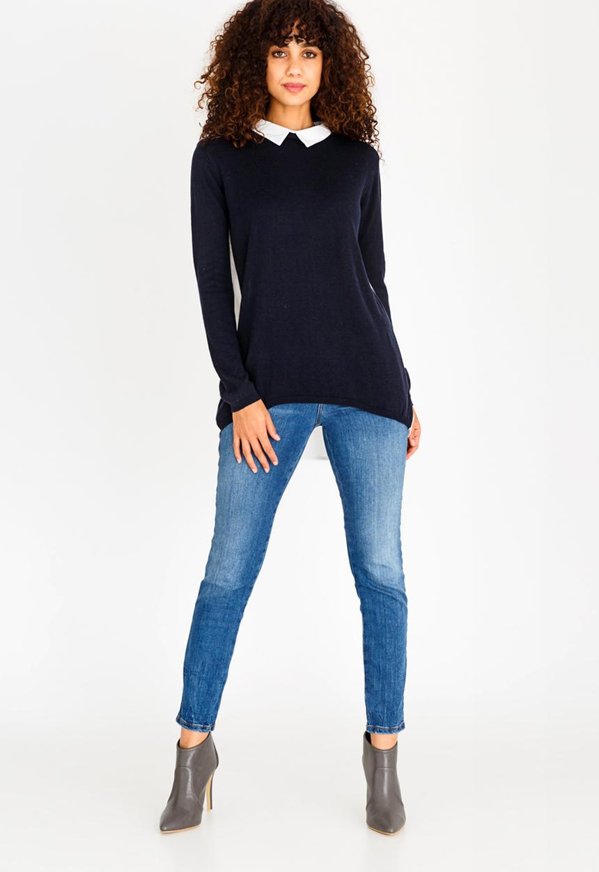 edit - Twofer T-shirt Navy