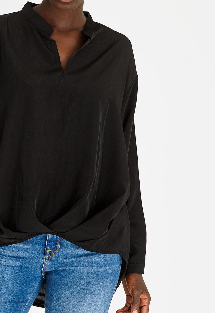 edit - Volume Blouse Black