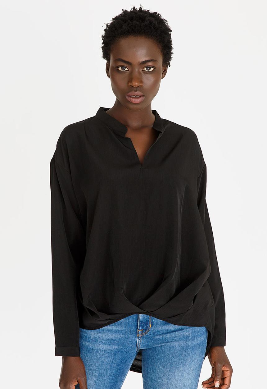 edit - Volume Blouse Black
