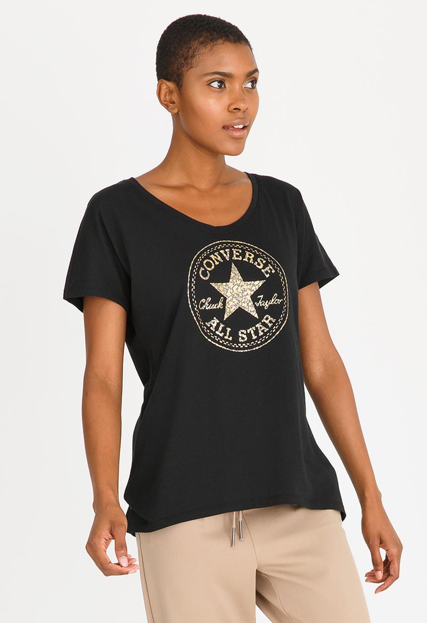 Converse - Metallic Detail Tee Black