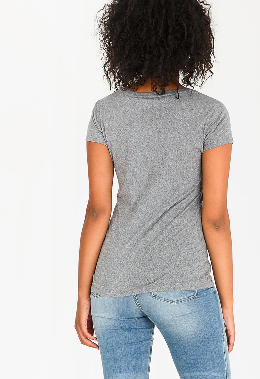 GUESS - Guess Tri Tee Mid Grey