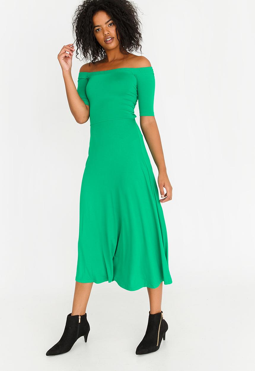 STYLE REPUBLIC - Cross Back Dress Green