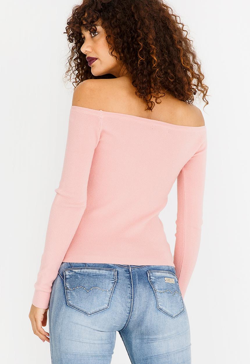 SISSY BOY - Blossom Lace-up Top Mid Pink