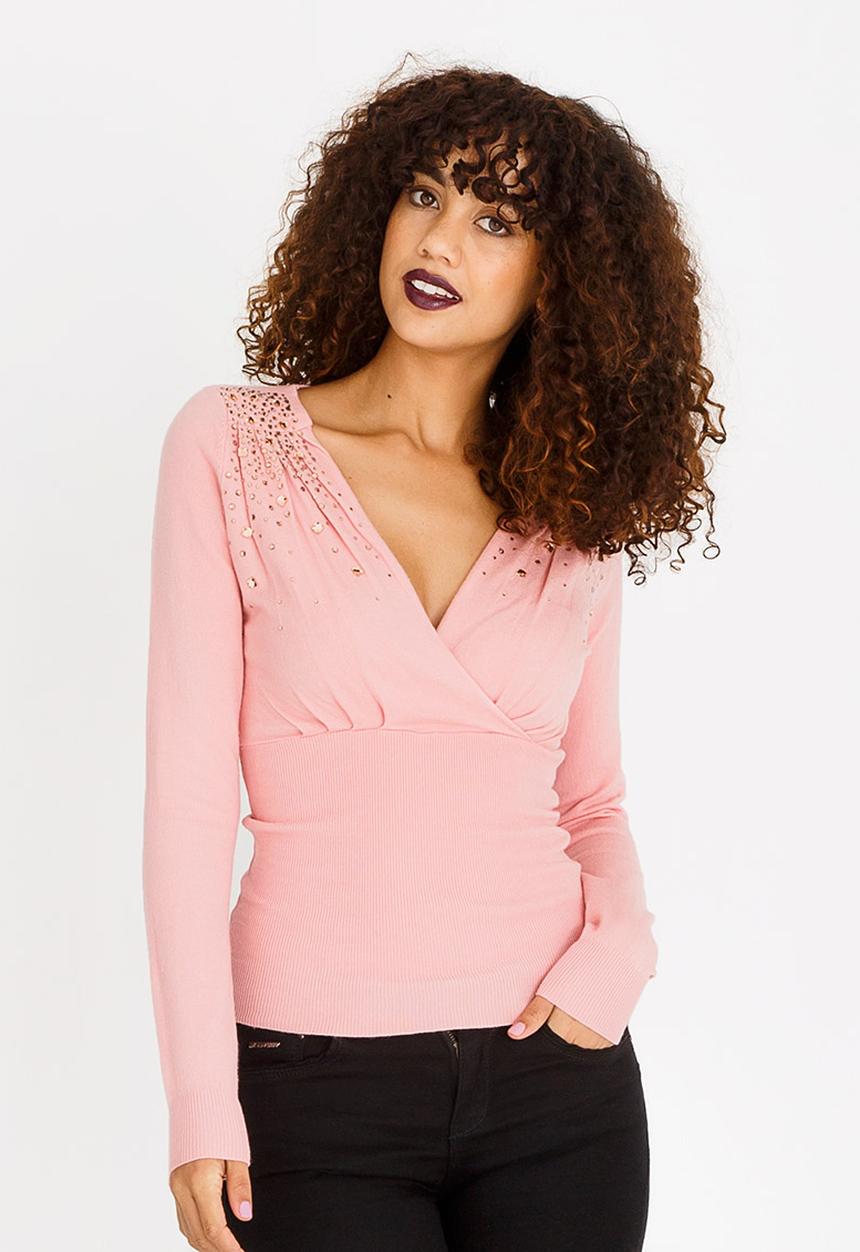 SISSY BOY - Alice Embellishment Top Mid Pink
