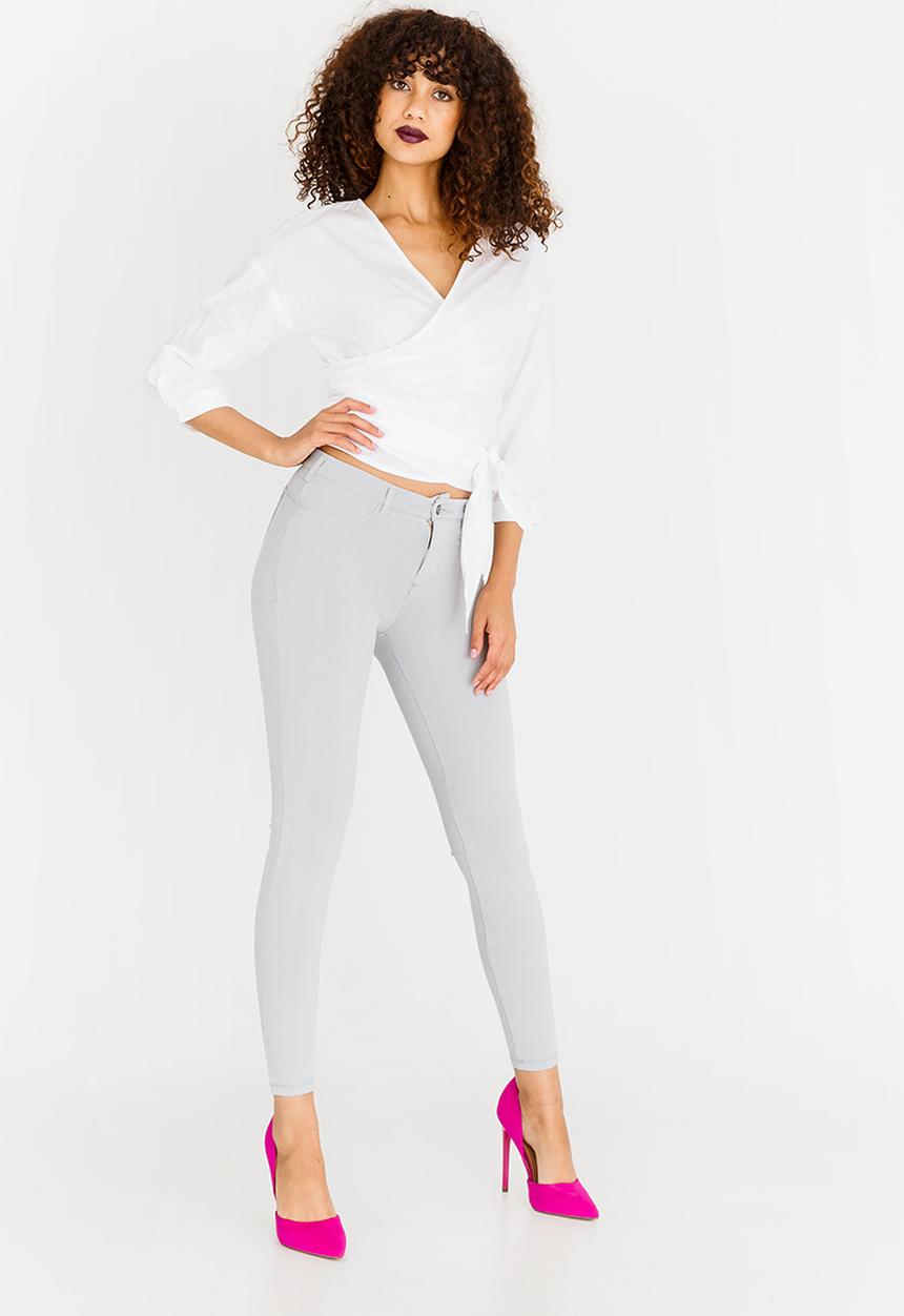 SISSY BOY - Girl Boss Wrap Blouse Off White