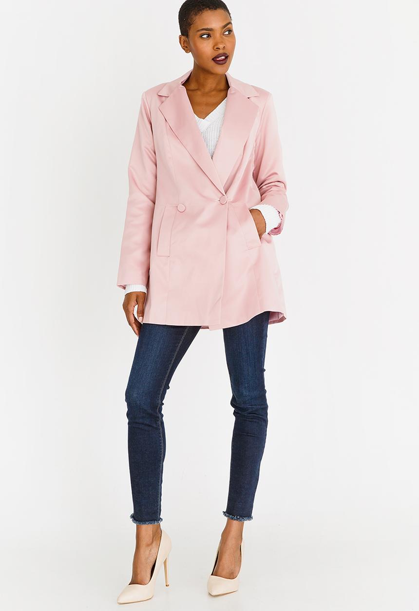 edit - Long Length Coat Pale Pink