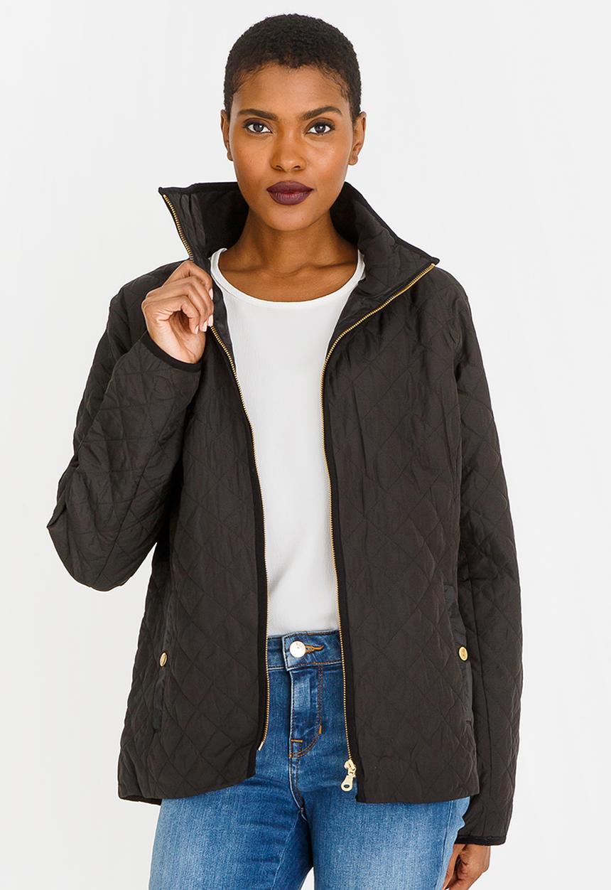 edit - Lightweight Puffer Jacket Black