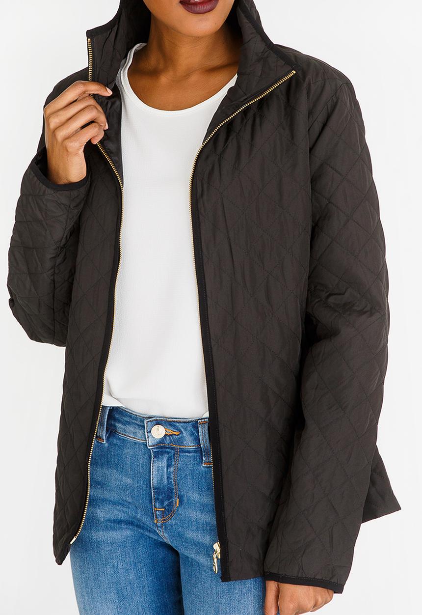 edit - Lightweight Puffer Jacket Black