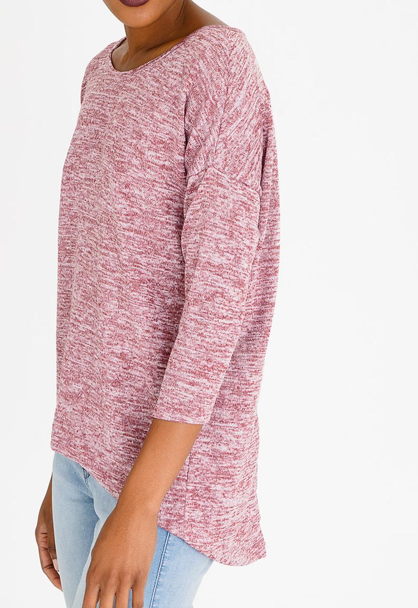 edit - Cross Over Back Top Burgundy