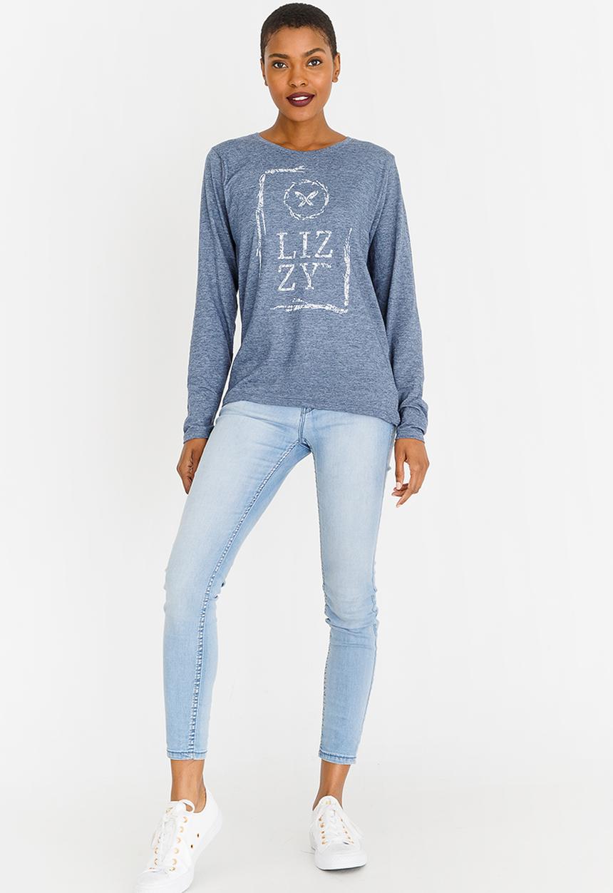 Lizzy - Adamaris Long Sleeve Tee Dark Blue