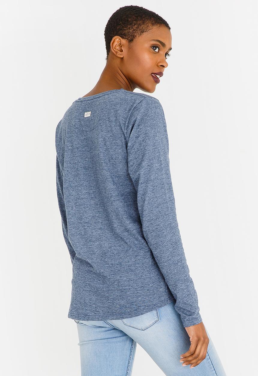 Lizzy - Adamaris Long Sleeve Tee Dark Blue