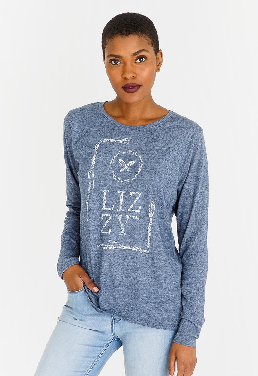 Lizzy - Adamaris Long Sleeve Tee Dark Blue