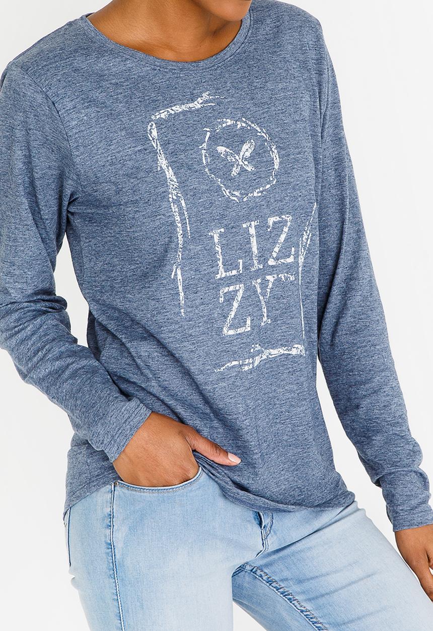 Lizzy - Adamaris Long Sleeve Tee Dark Blue