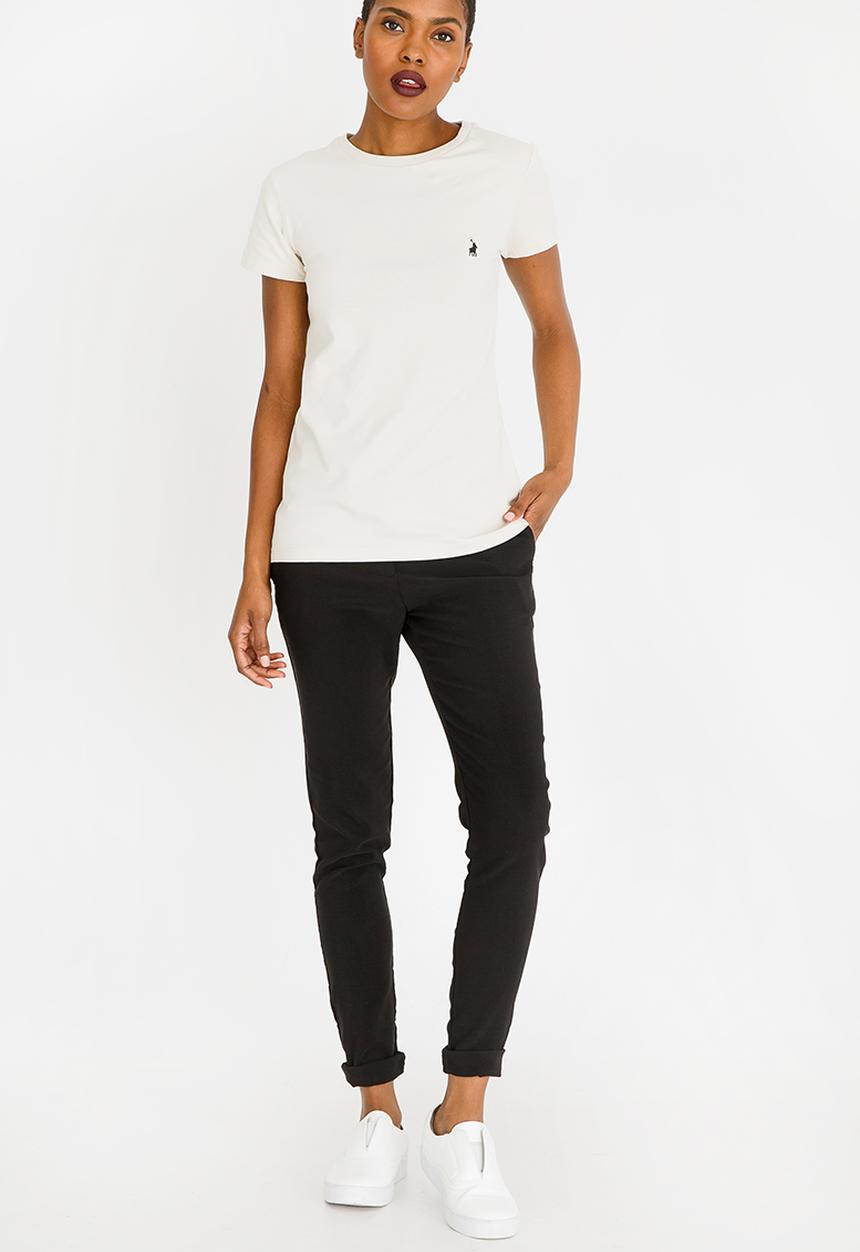 POLO - Allie Short Sleeve Pony Tee Stone