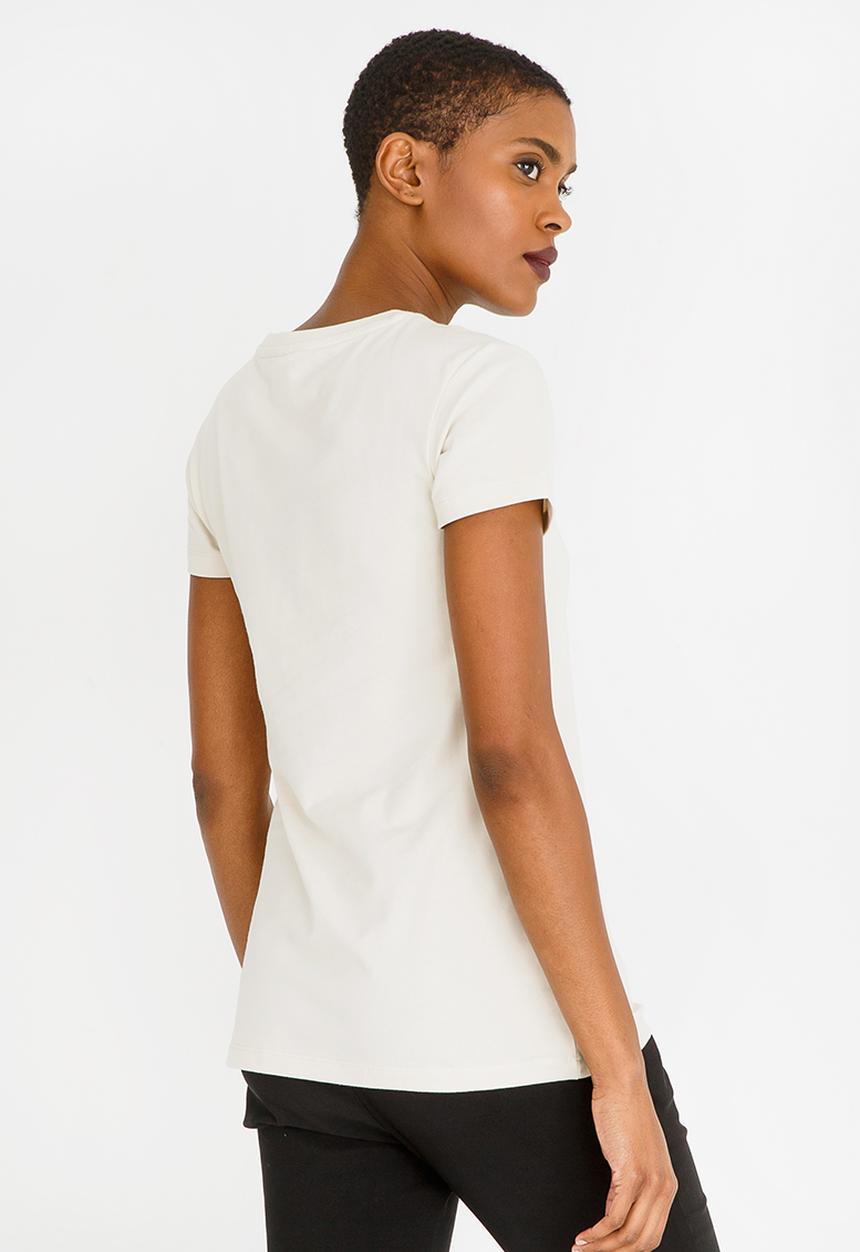 POLO - Allie Short Sleeve Pony Tee Stone