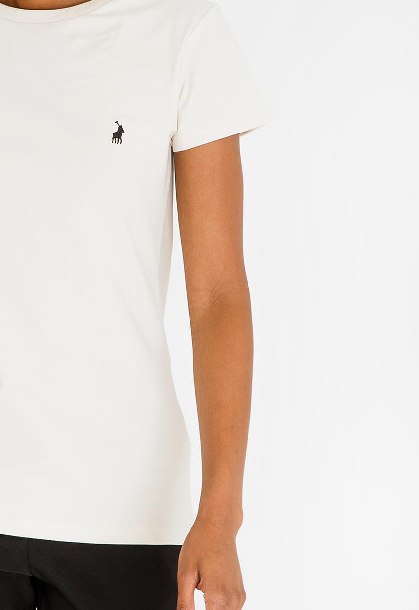 POLO - Allie Short Sleeve Pony Tee Stone