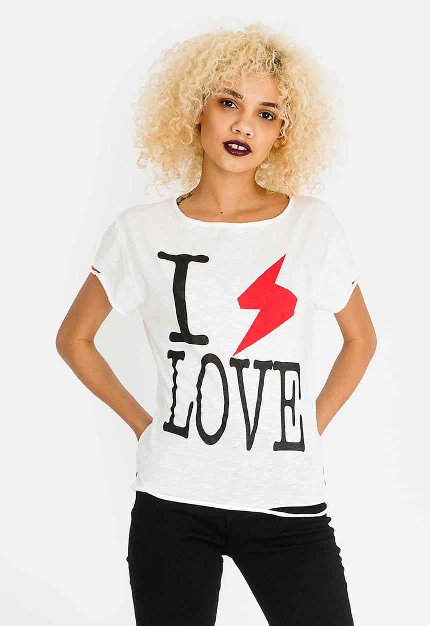 Vintage Zionist - Love Lightening Tee White