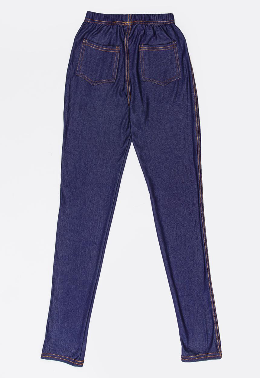 Pop Candy - Girls Jeggings Dark Blue