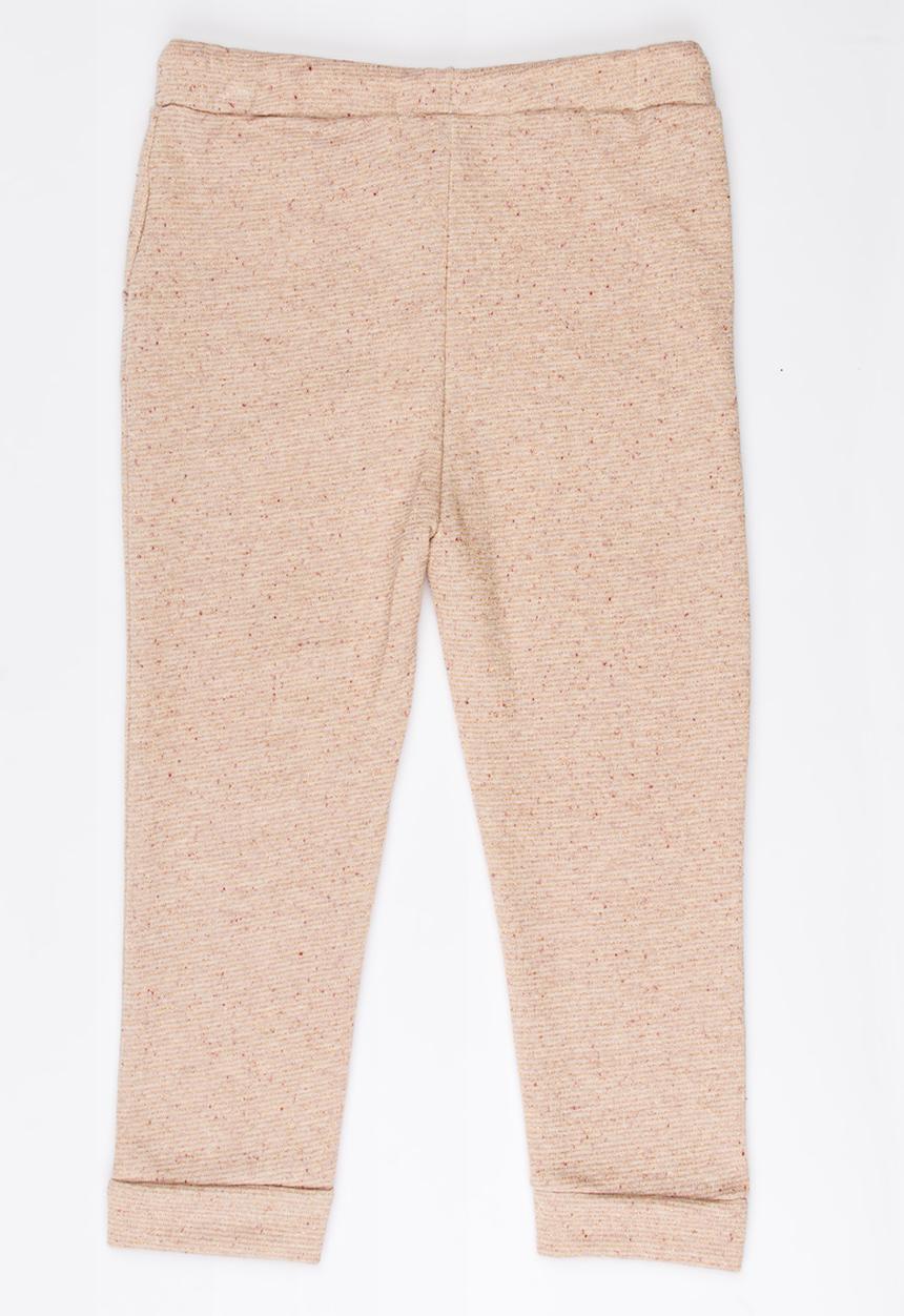 MINOTI - Lurex Fleece Jogger Mid Pink