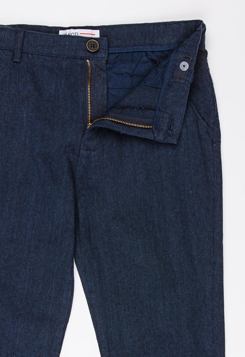 MINOTI - Pique Rolled Up Pants Blue
