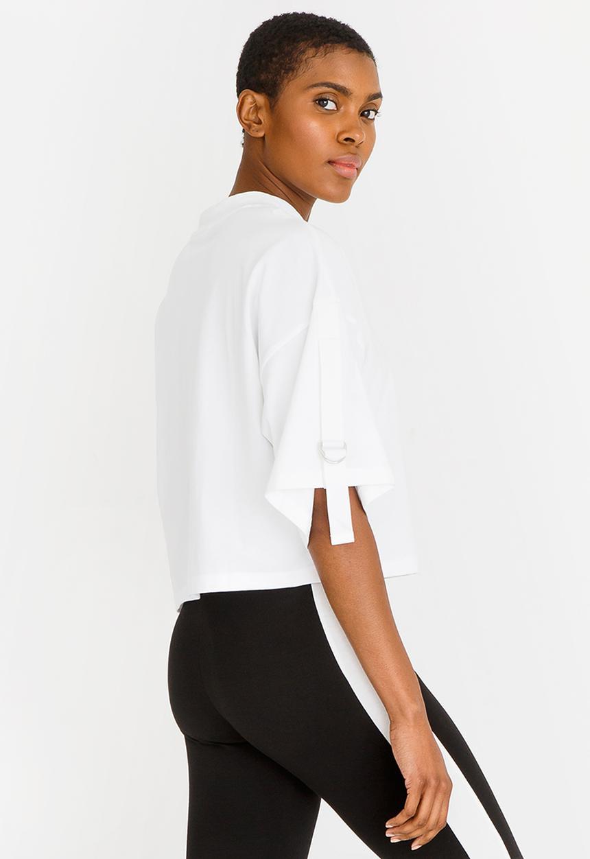 PUMA - On Pointe Cropped Tee White
