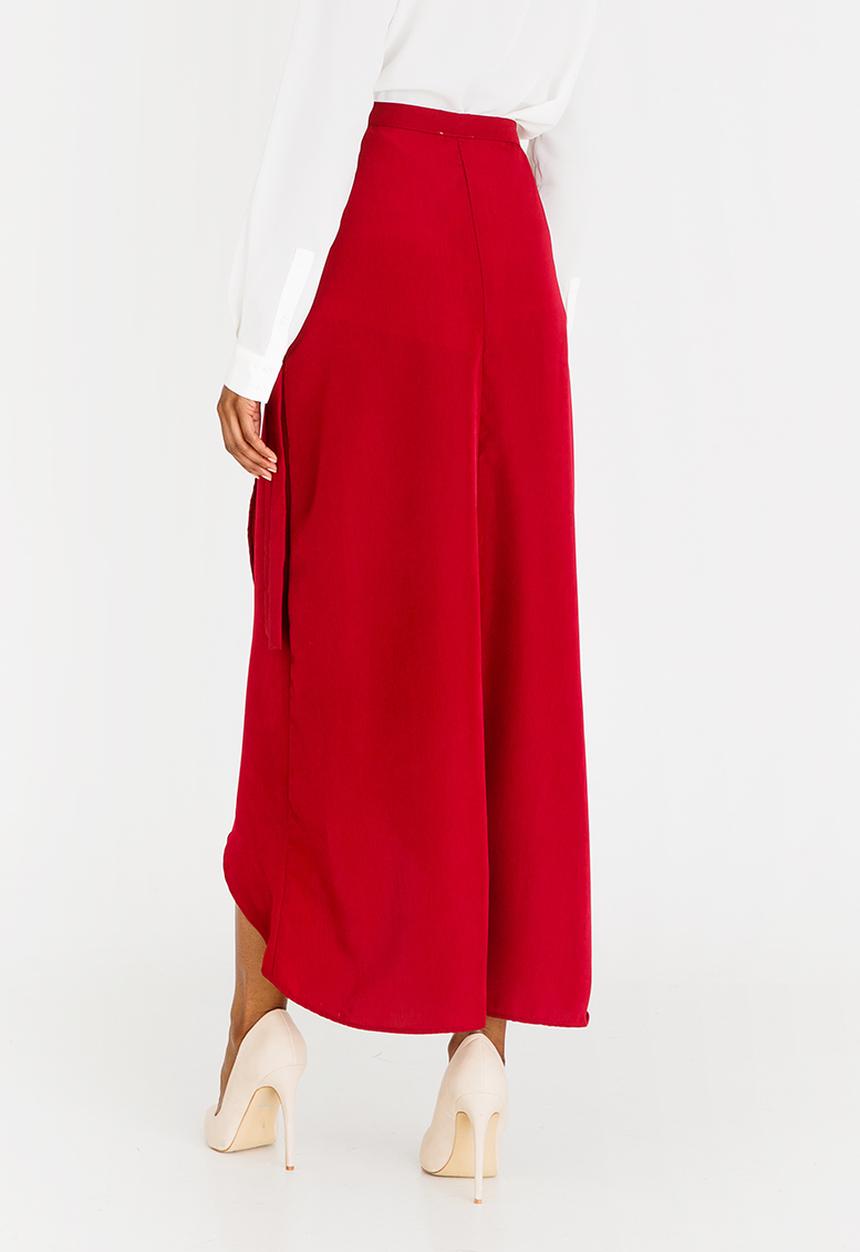 edit - Wrap Over Skirt Burgundy