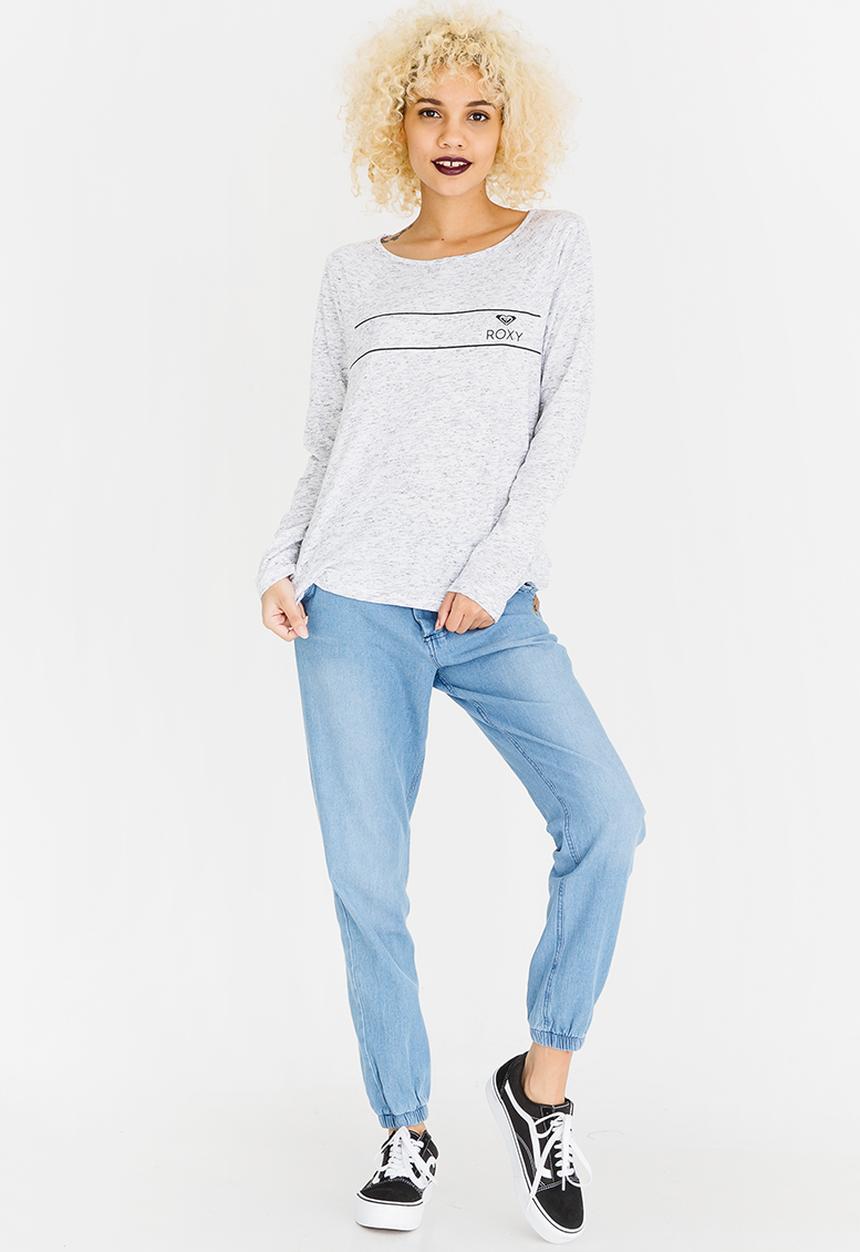 Roxy - Panelled Tee Black and White