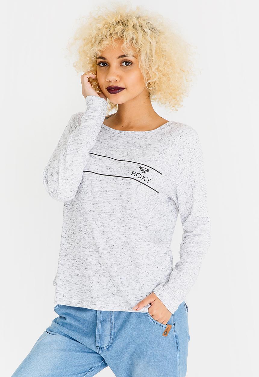 Roxy - Panelled Tee Black and White