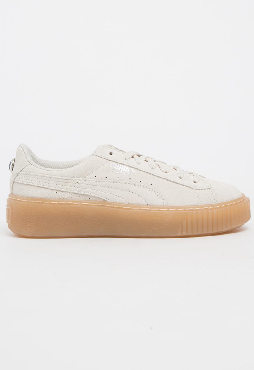 PUMA - Puma Suede Platform Jewel Sneaker Cream