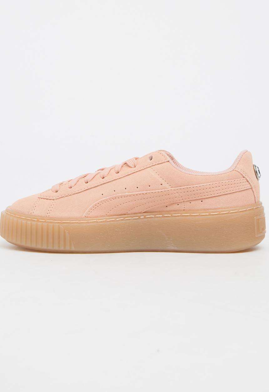 PUMA - Puma Suede Platform Jewel Sneaker Peach