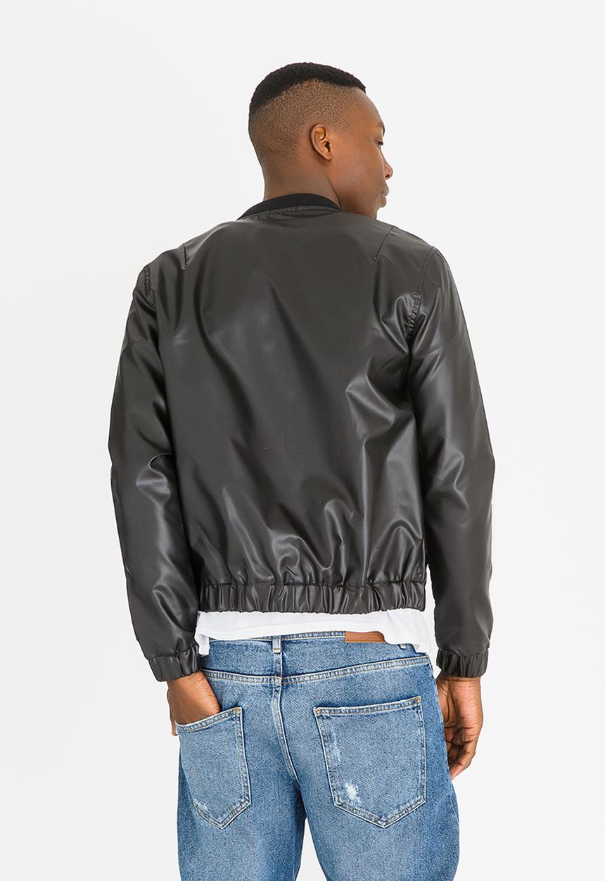STYLE REPUBLIC - Chevy Lite Bomber Jacket Black and White