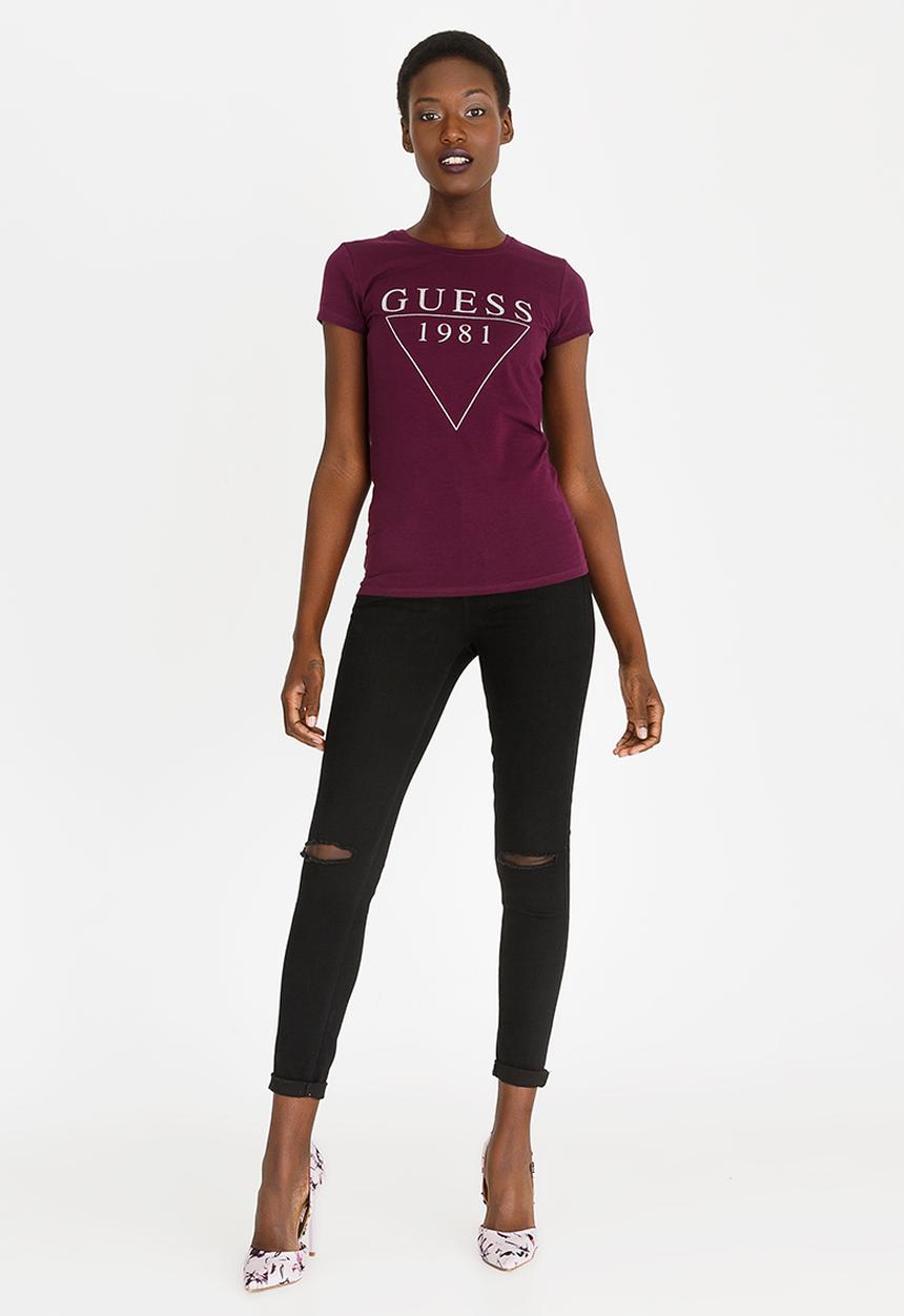 GUESS - Guess Crew Neck Tee Mid Purple