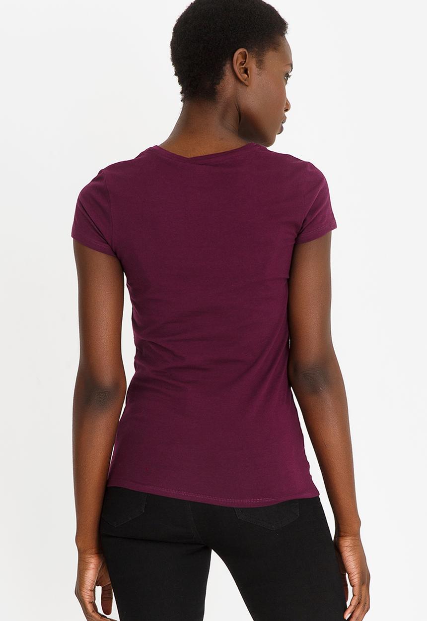 GUESS - Guess Crew Neck Tee Mid Purple