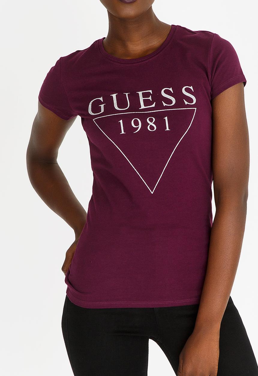 GUESS - Guess Crew Neck Tee Mid Purple