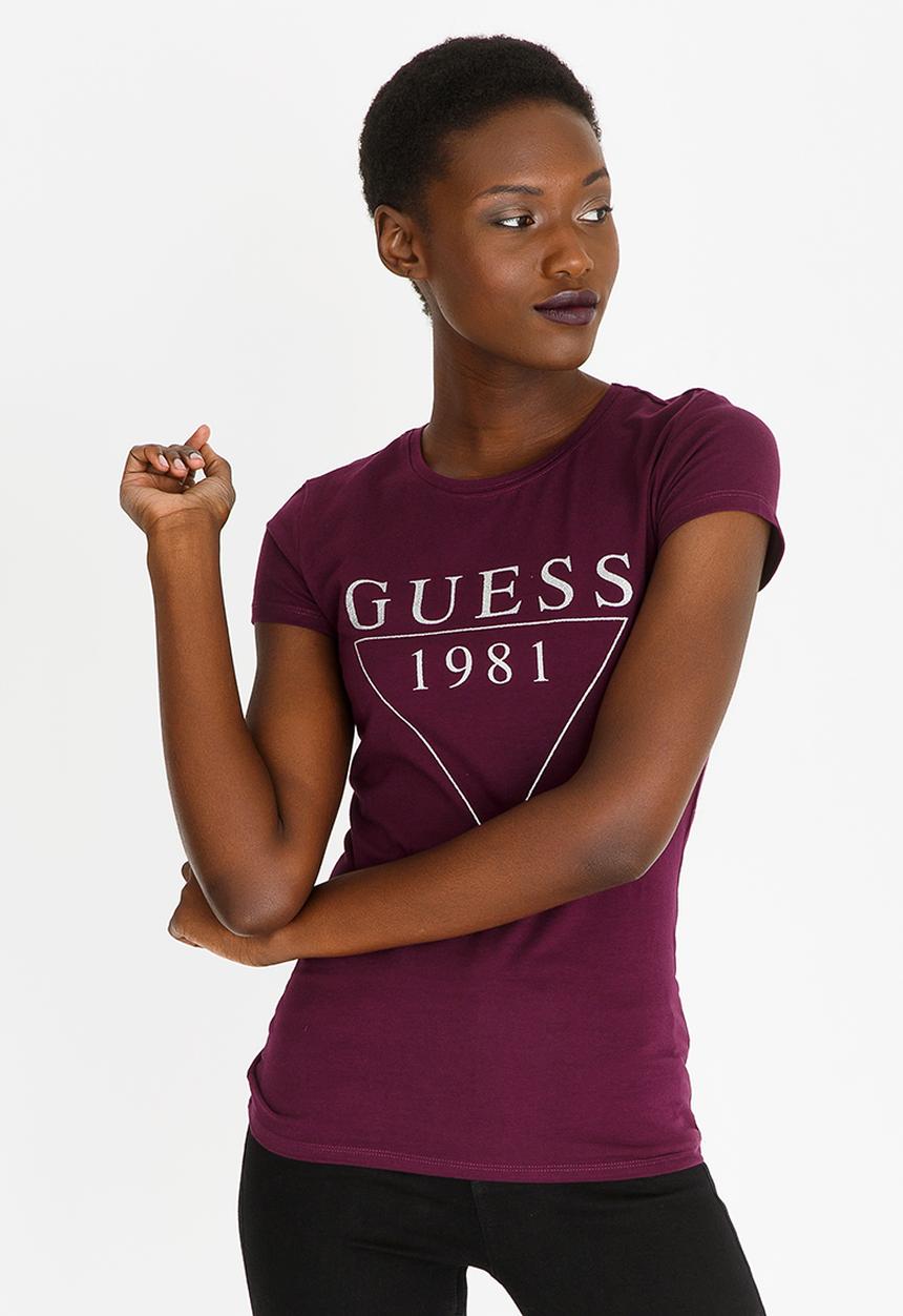 GUESS - Guess Crew Neck Tee Mid Purple