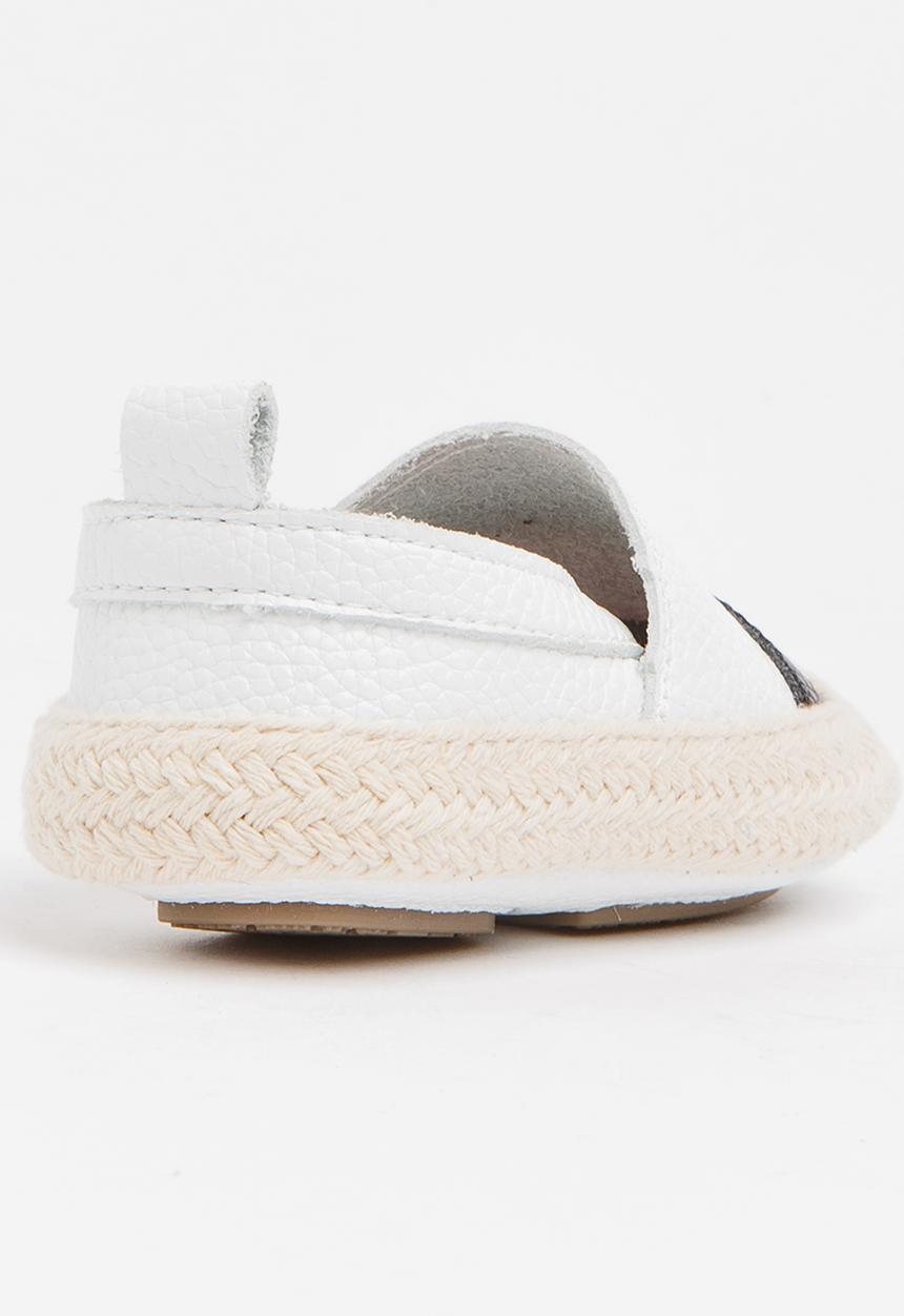 Pop Candy - Colour Block Slip On Black and White