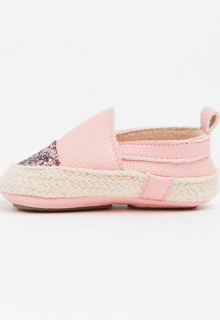 Pop Candy - Glitter Slip On Pale Pink