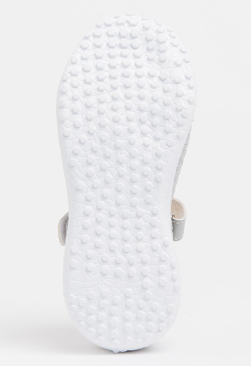 Pop Candy - Velcro Strap Slip On Grey