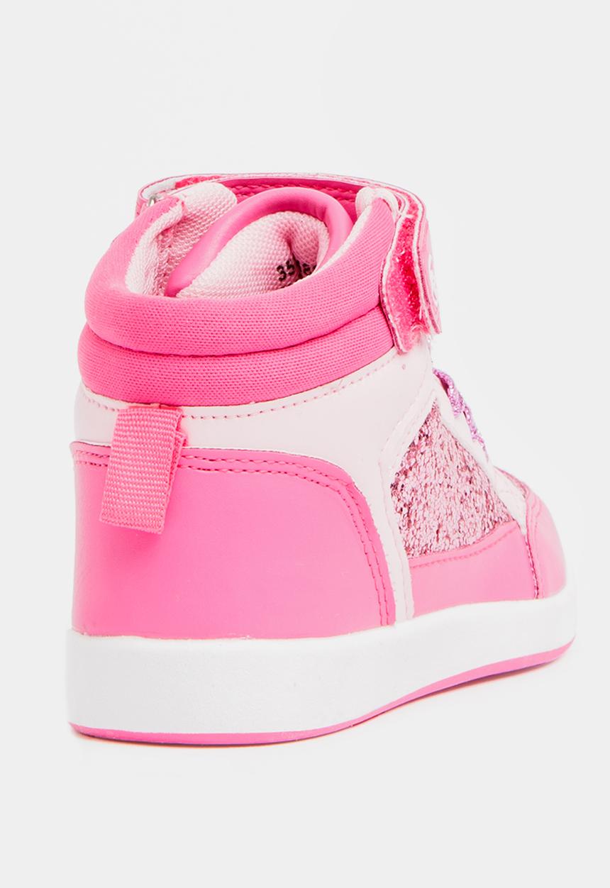 Bubblegummers - Lace-Up Sneaker Dark Pink