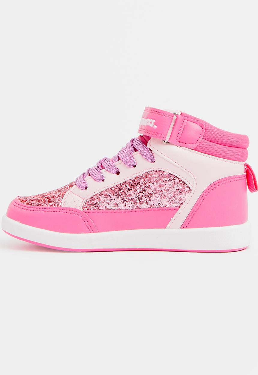 Bubblegummers - Lace-Up Sneaker Dark Pink