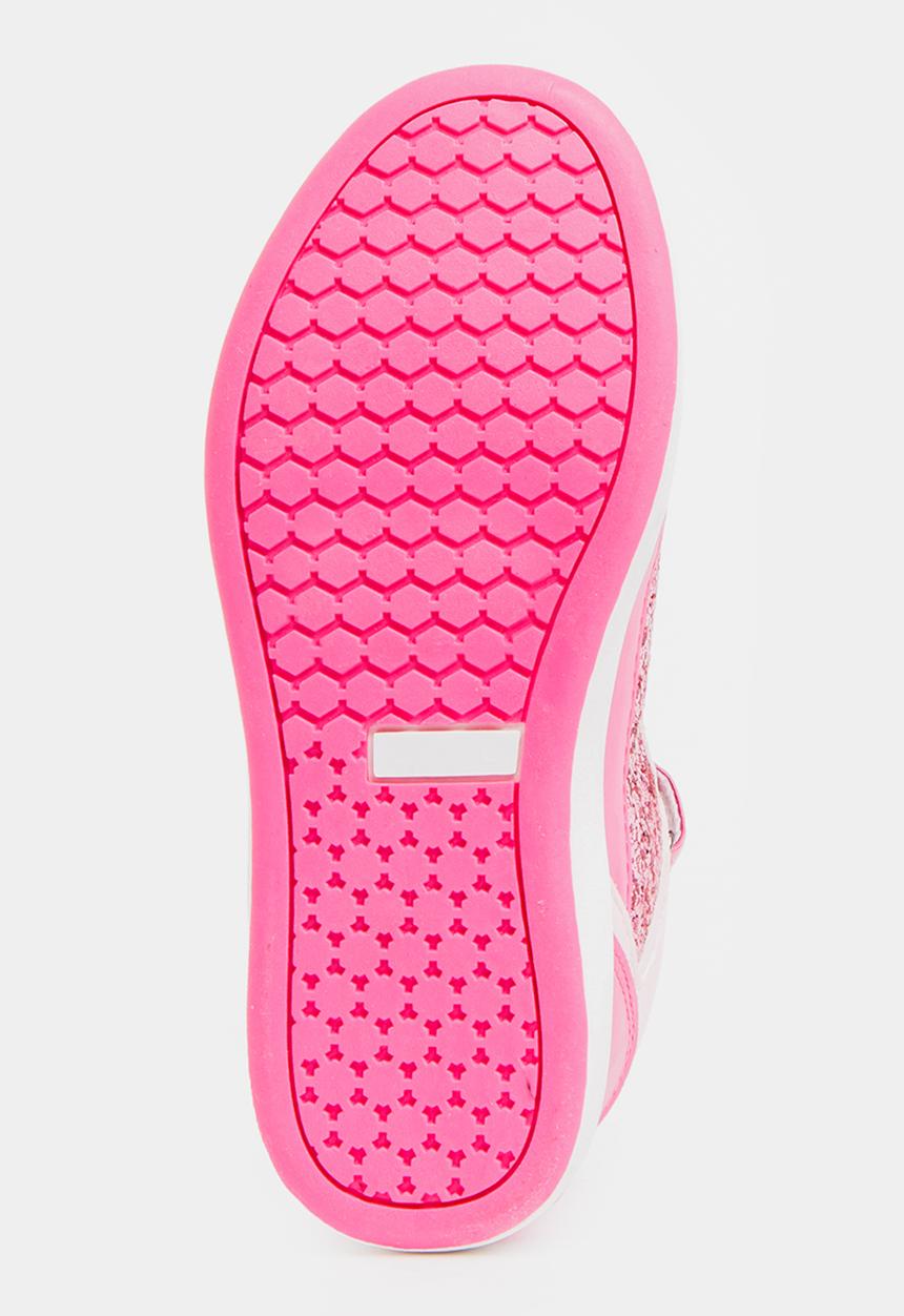Bubblegummers - Lace-Up Sneaker Dark Pink