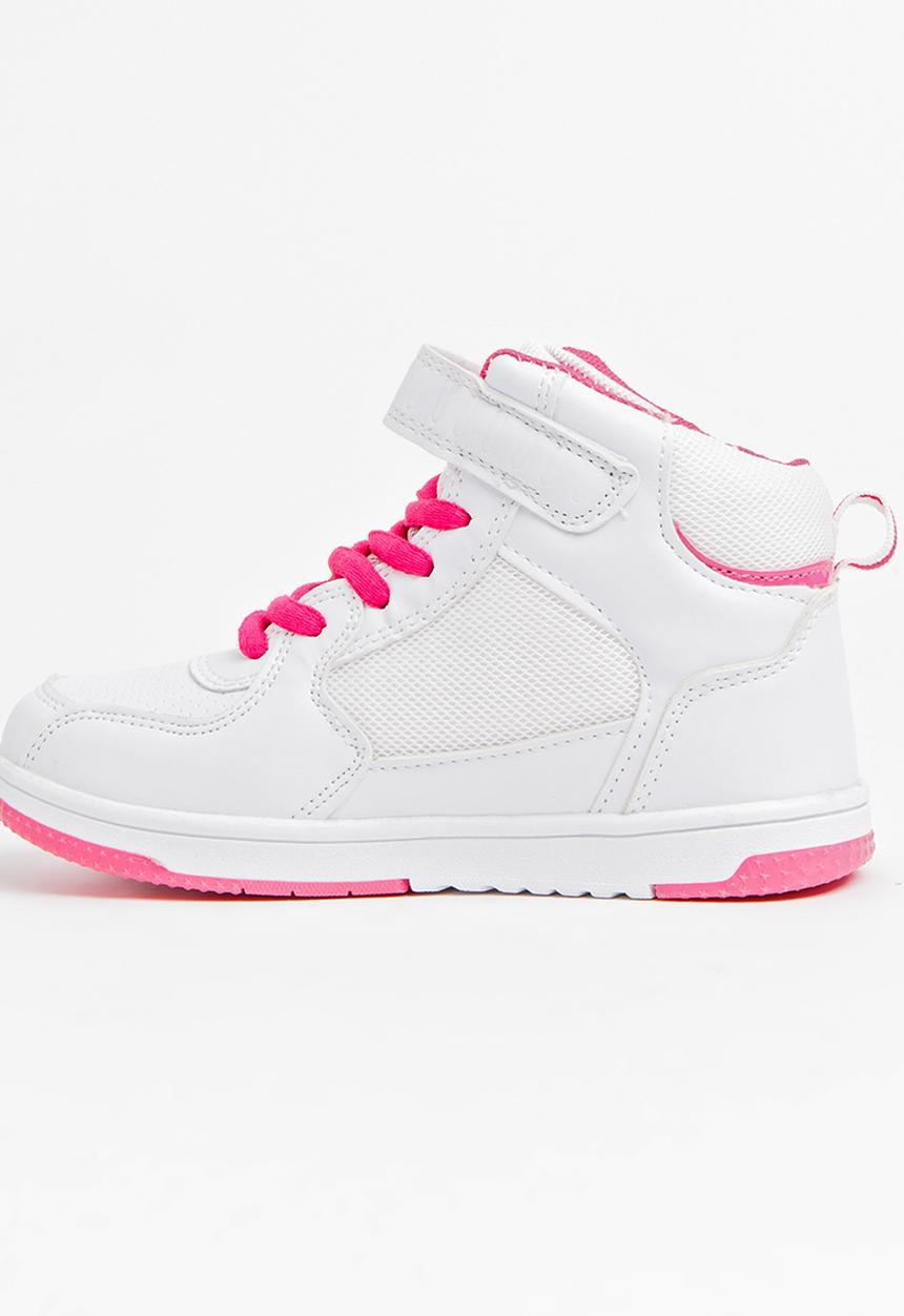 Bubblegummers - High Top Lace Up Sneaker White