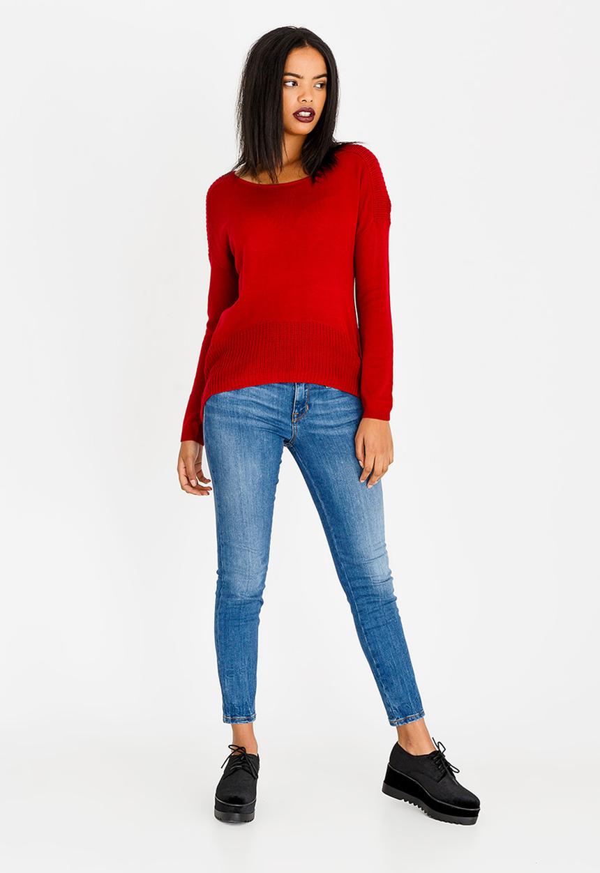 Revenge - Long Sleeve Top Red
