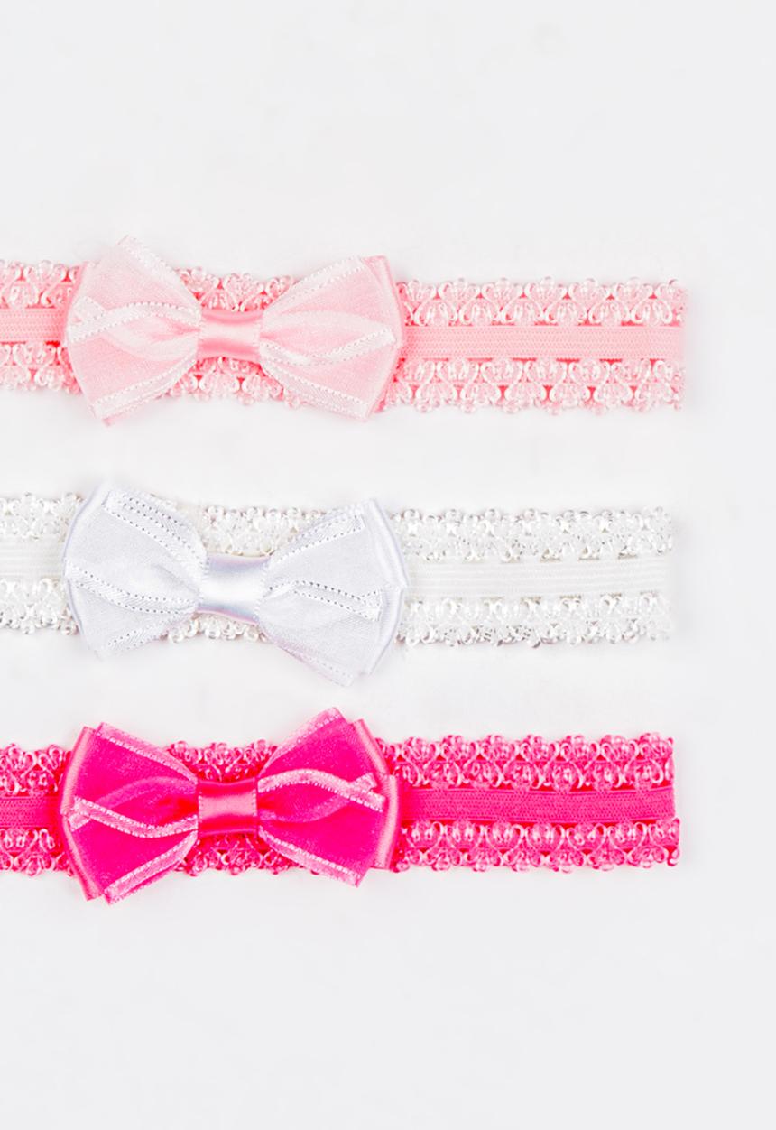 Jewels and Lace - Bow Headband Multi-colour