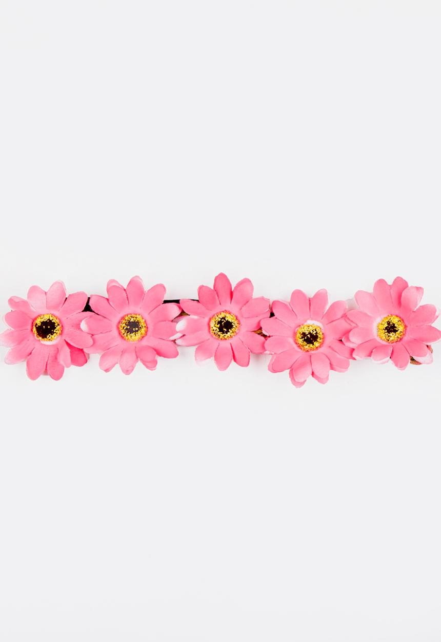Jewels and Lace - Floral Headband Pale Pink