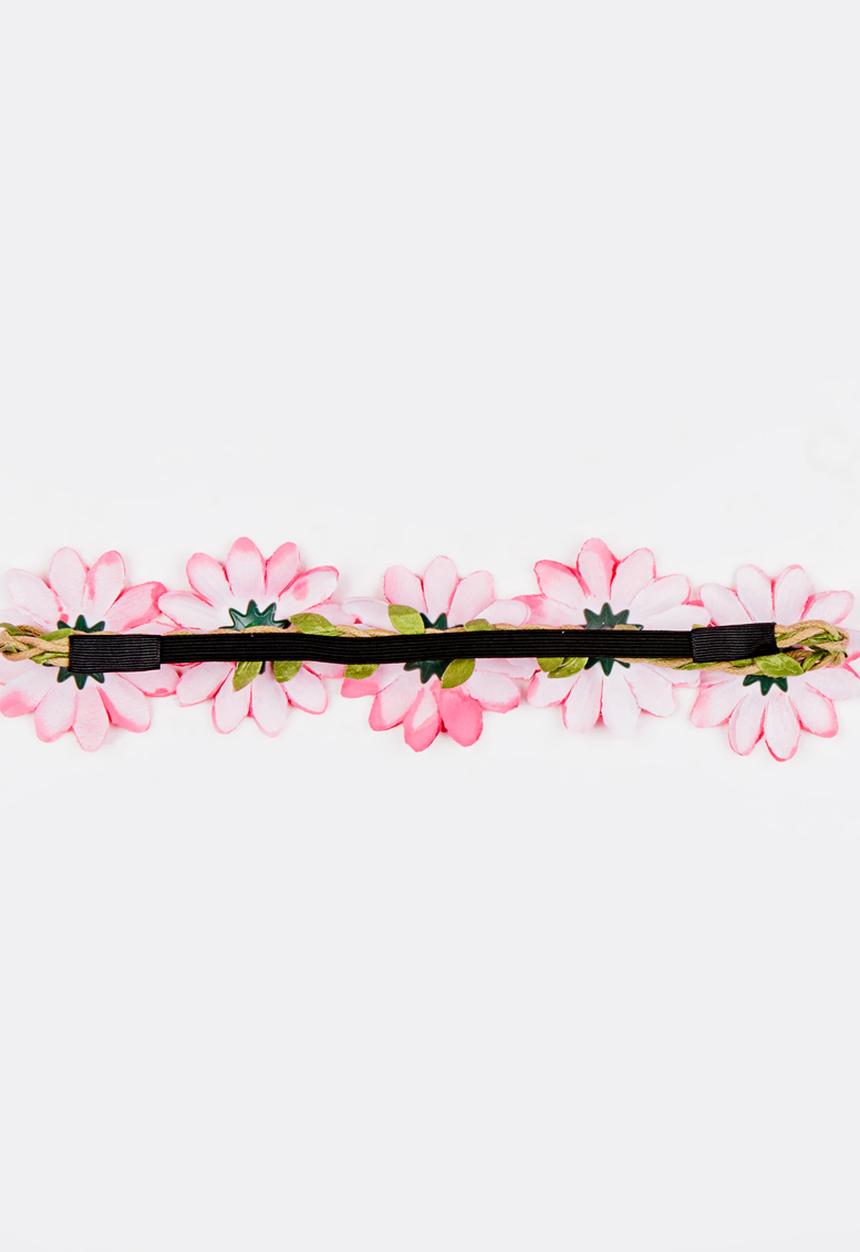 Jewels and Lace - Floral Headband Pale Pink