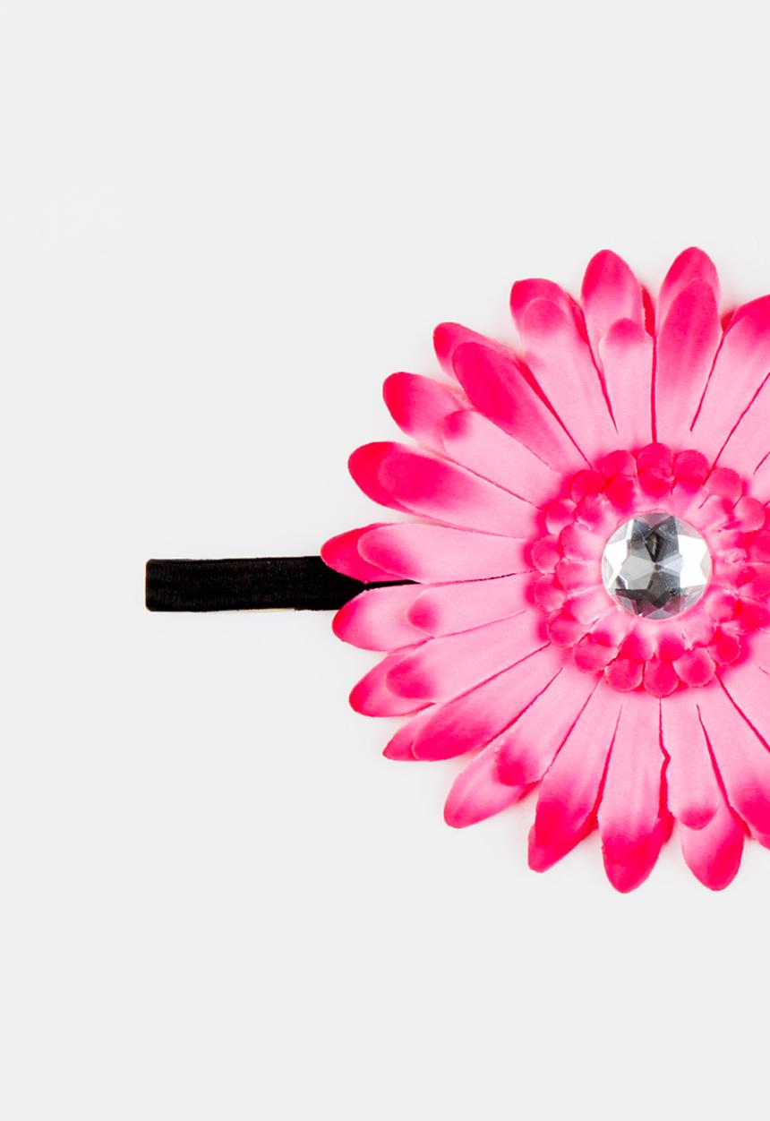 Jewels and Lace - Flower  Headband Dark Pink
