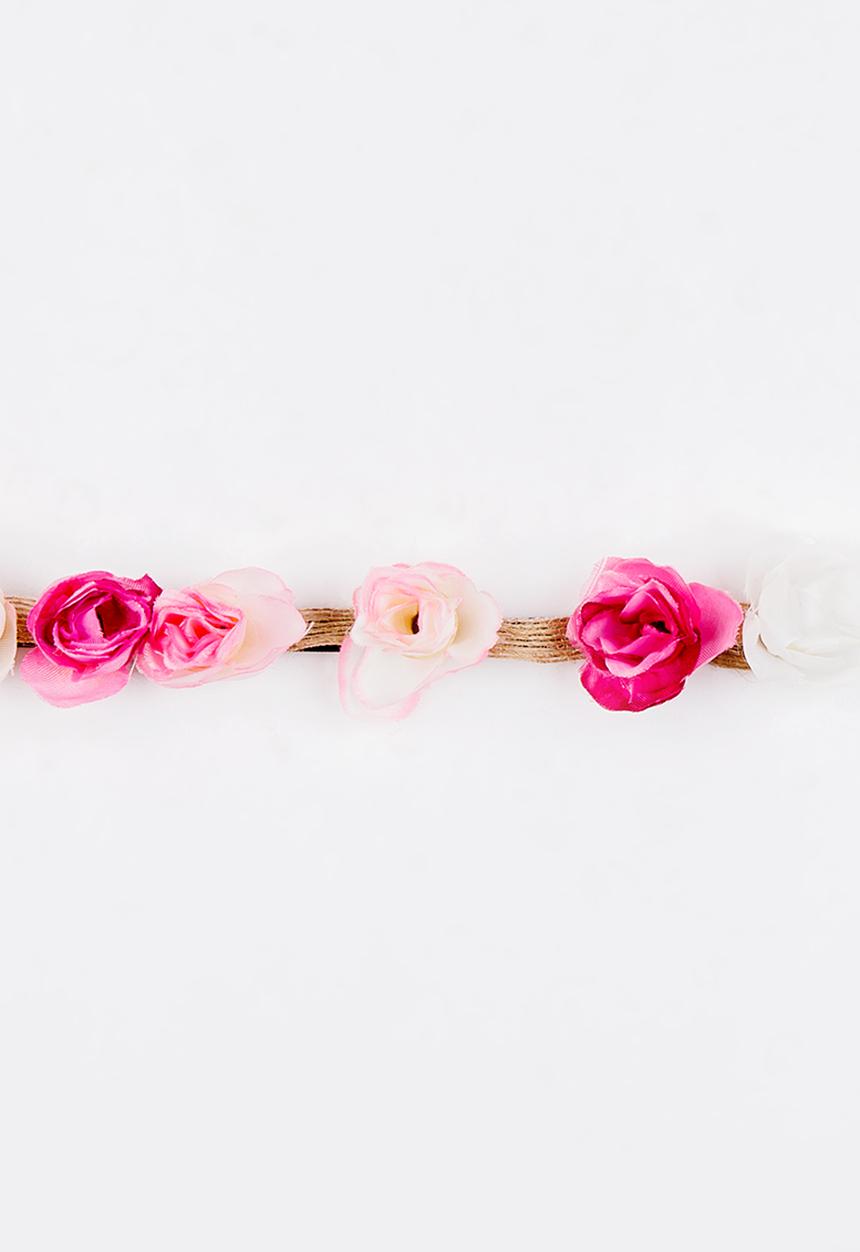 Jewels and Lace - Rose Headband Multi-colour