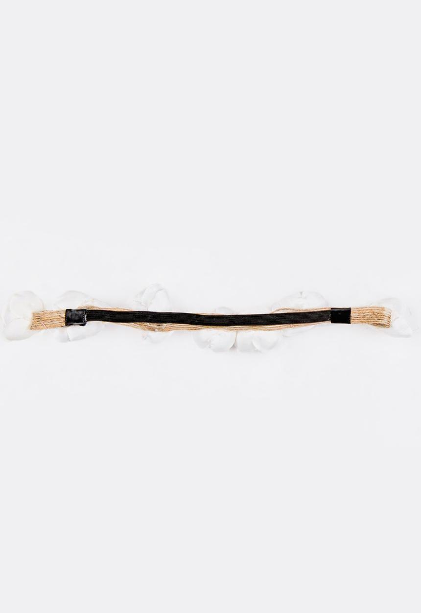 Jewels and Lace - Rose Headband White